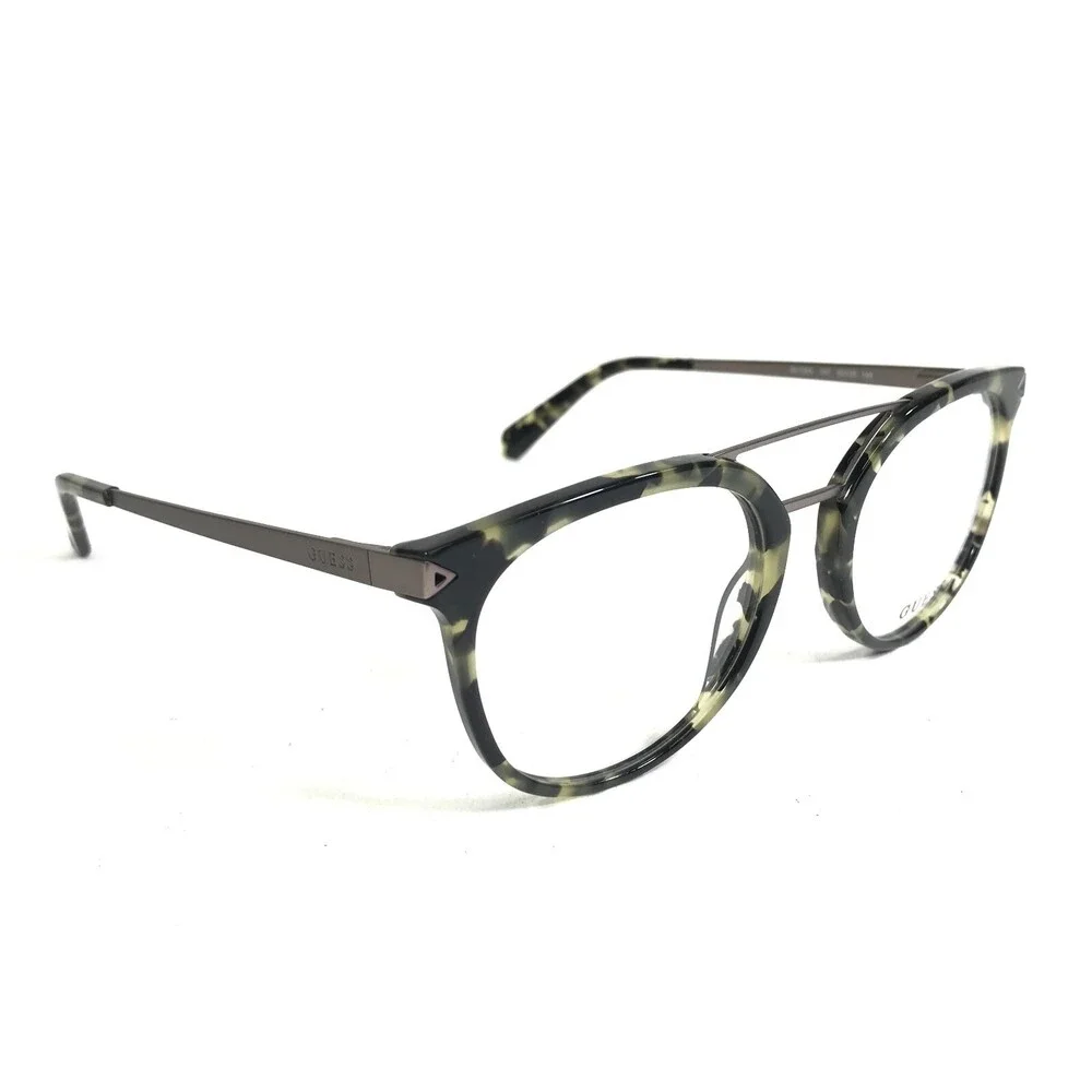Guess Eyeglasses Frames GU1964 097 Gray Tortoise Gunmetal Round 52-20-145
